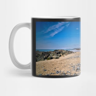 Beach Coastal Scenery - Spring - Borth, Ceredigion Mug